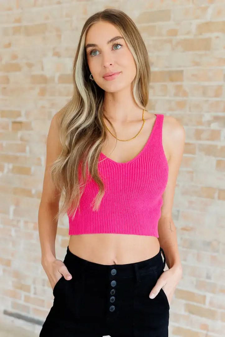 Works For Me Sweater Knit Tank - SwagglyLife Home & Fashion